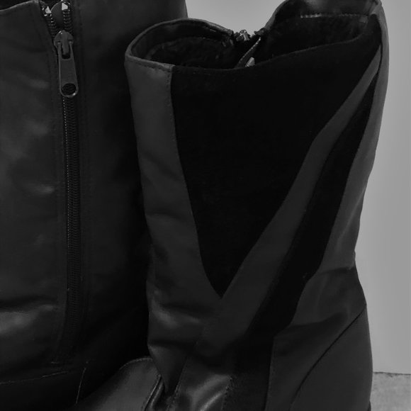 Toasty-Warm Black Toewarmers boots 9N - Picture 4 of 8